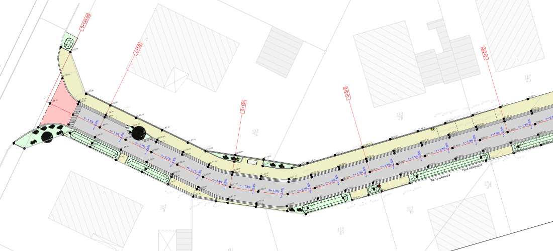 Lageplan Deckenhöhen Ausführung